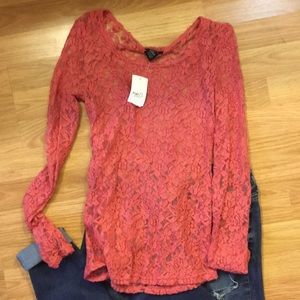 Women’s long sleeve burnout shirt